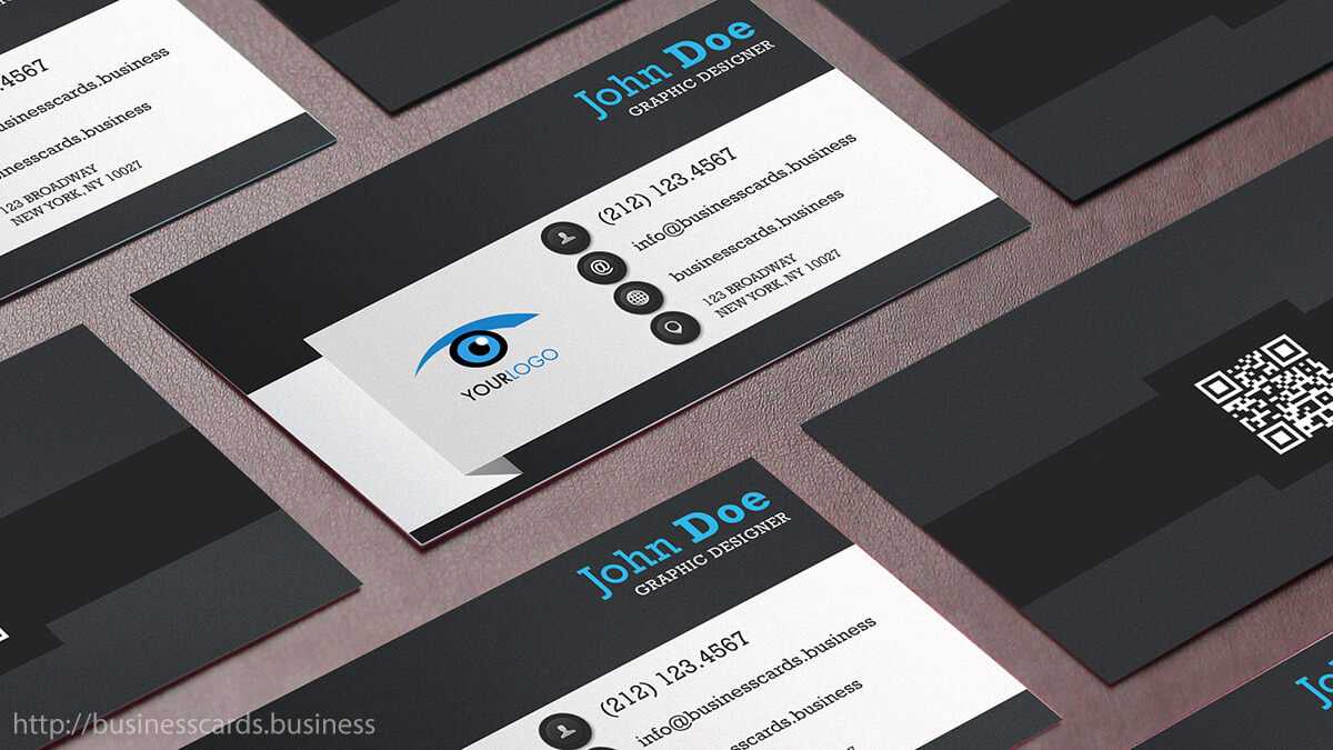 Free Qr Code Business Card Template : Business Cards Templates With Qr Code Business Card Template