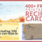 Free Recipe Cards – Cookbook People With Regard To Free Templates For Cards Print