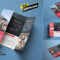 Free Single Gatefold Brochure Download On Behance Pertaining To Gate Fold Brochure Template Indesign