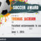 Free Soccer Certificate Template Free Condofinancials Free Pertaining To Soccer Certificate Template Free