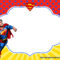 Free Superhero Superman Birthday Invitation Templates – Bagvania pertaining to Superhero Birthday Card Template