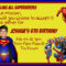 Free Superman Invitations Templates ] – 40Th Birthday Ideas Regarding Superman Birthday Card Template