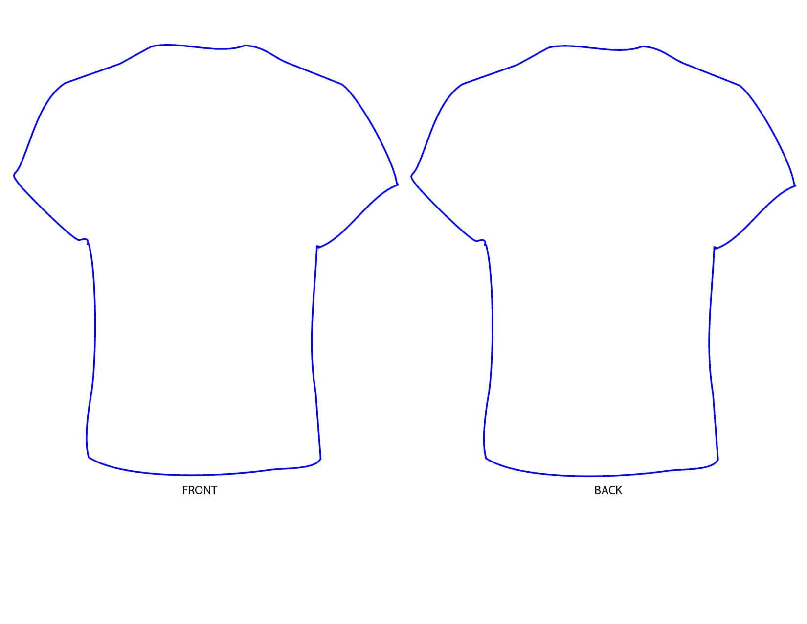 Free T Shirt Template Printable, Download Free Clip Art Inside Printable Blank Tshirt Template