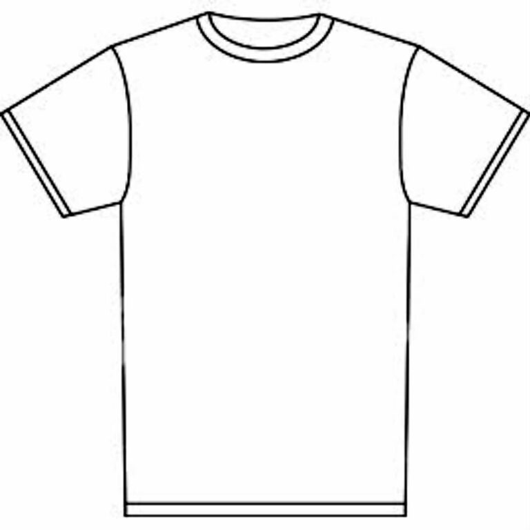 Free T Shirt Template Printable, Download Free Clip Art intended for ...