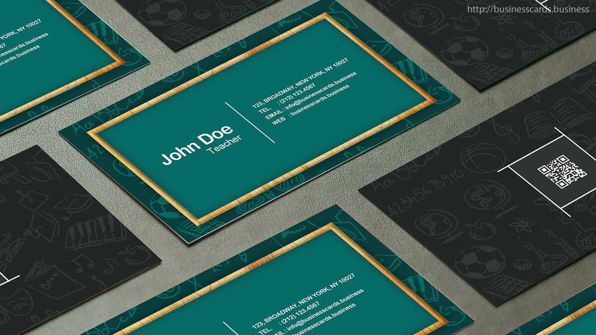 Free Teacher Business Card Template : Business Cards Templates Intended For Business Cards For Teachers Templates Free