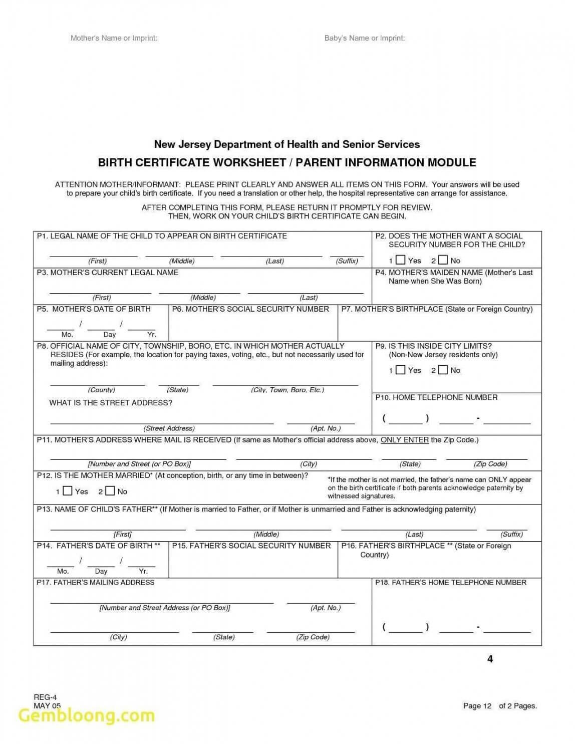 Free Template Birth Certificate Translation Savethemdctrails Pertaining To Marriage Certificate Translation Template