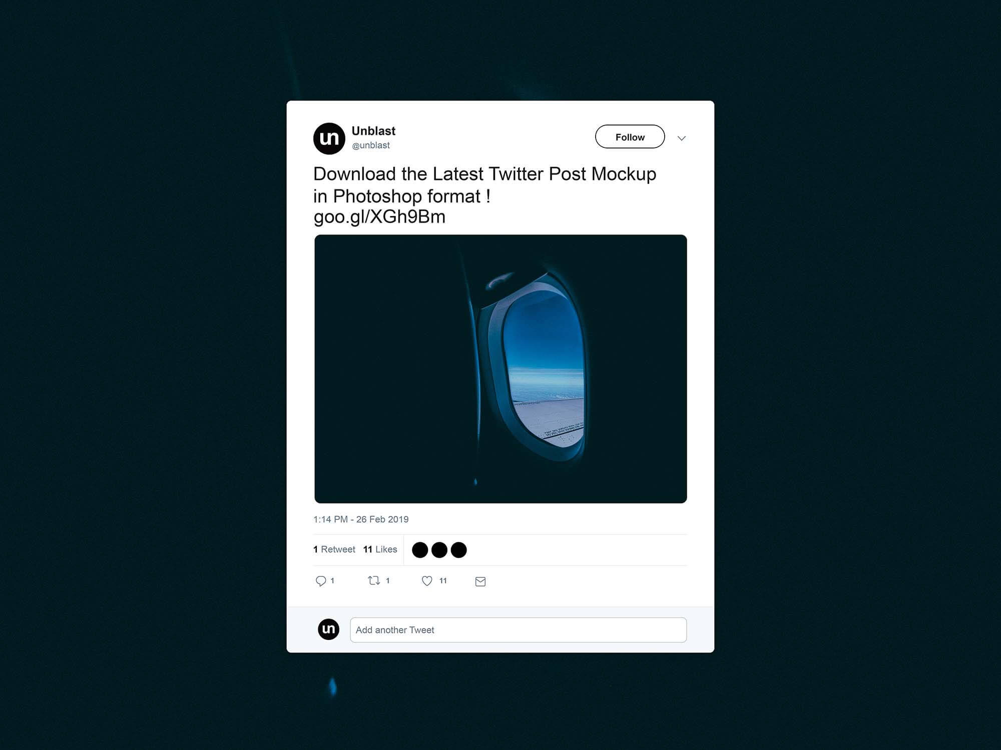 Free Twitter Post Mockup (2019) Inside Blank Twitter Profile Template