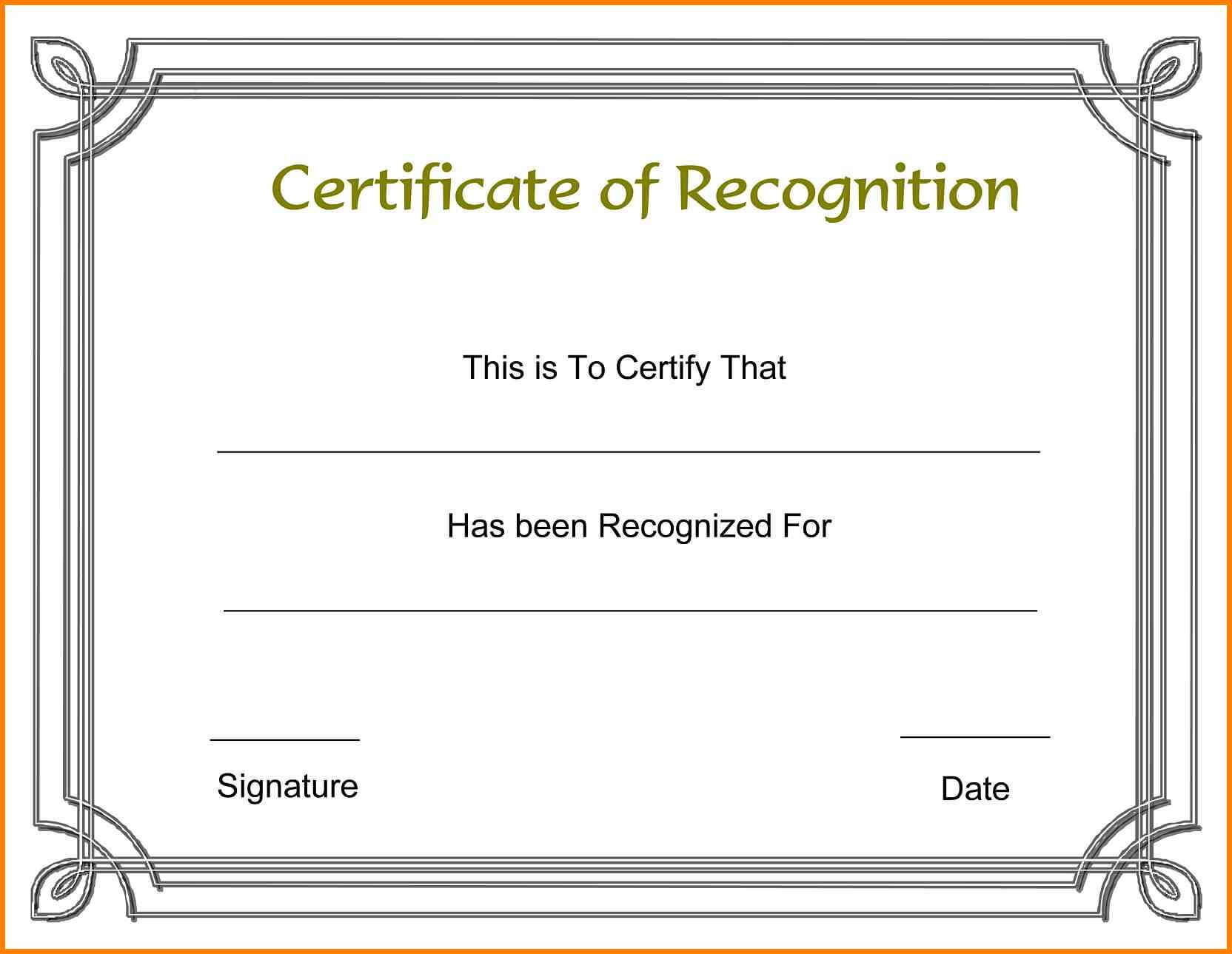 Free Word Certificate Template Lovely Certificate Templates Regarding Blank Award Certificate Templates Word