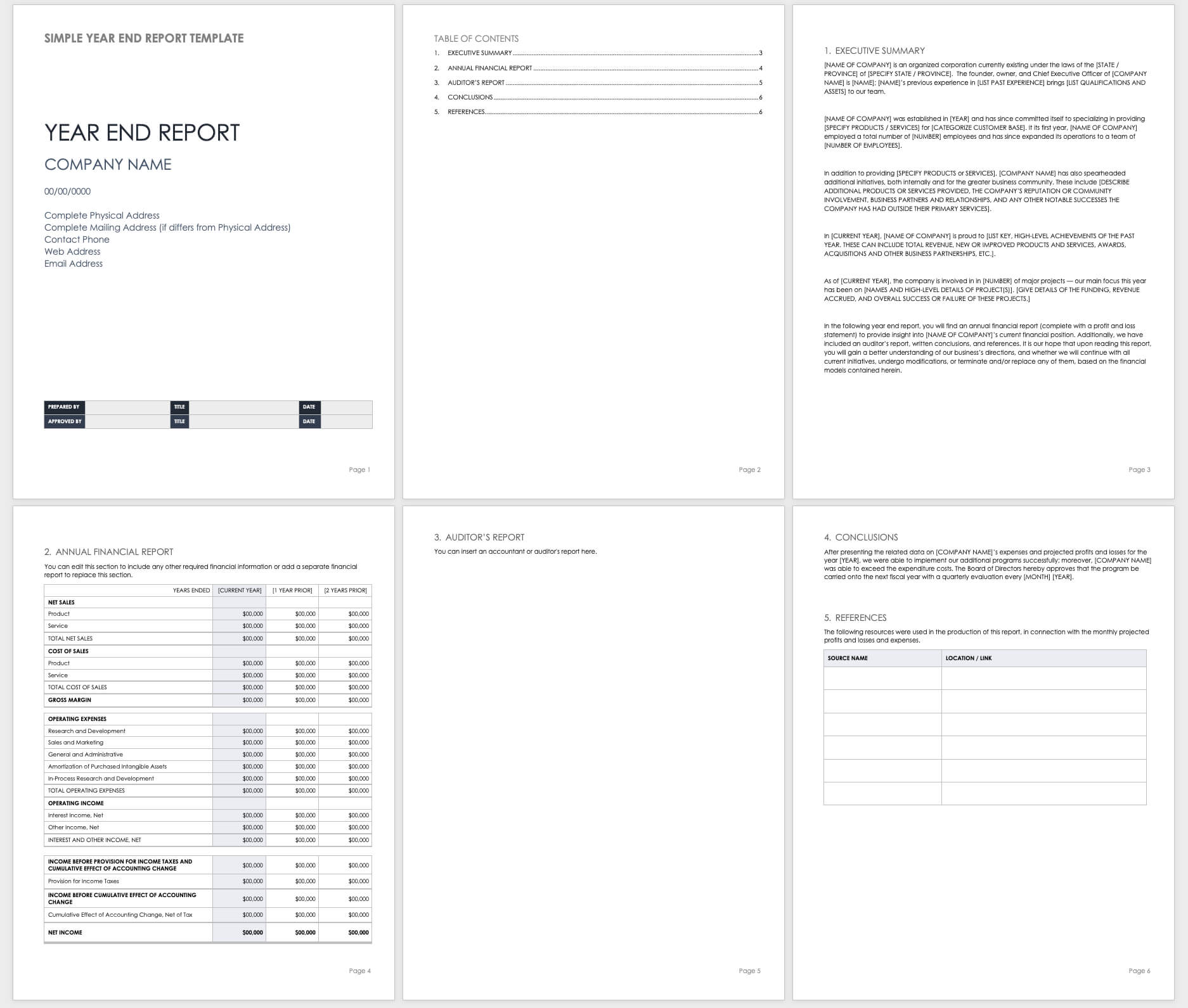 Free Year End Report Templates | Smartsheet Inside Month End Report Template