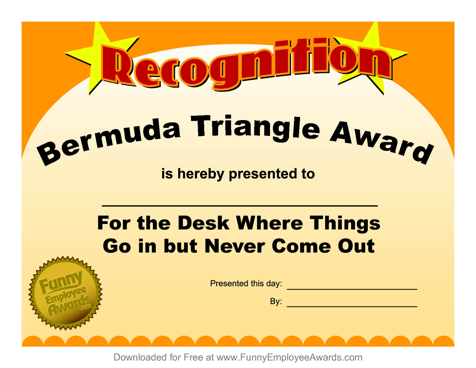Funny Certificate Template ] – Funny Award Certificate Throughout Funny Certificate Templates