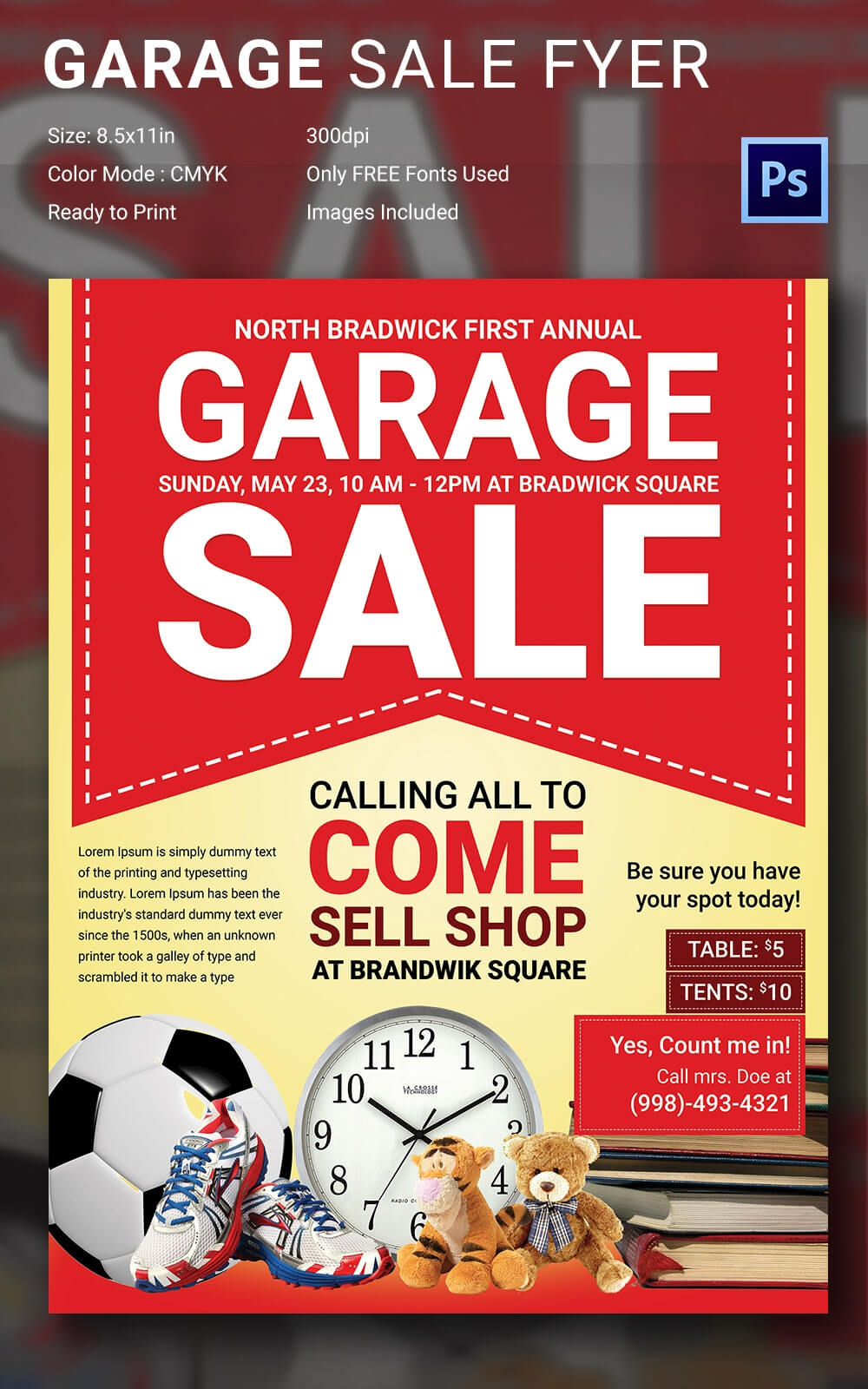 Garage Sale Flyers – Yatay.horizonconsulting.co Intended For Yard Sale Flyer Template Word
