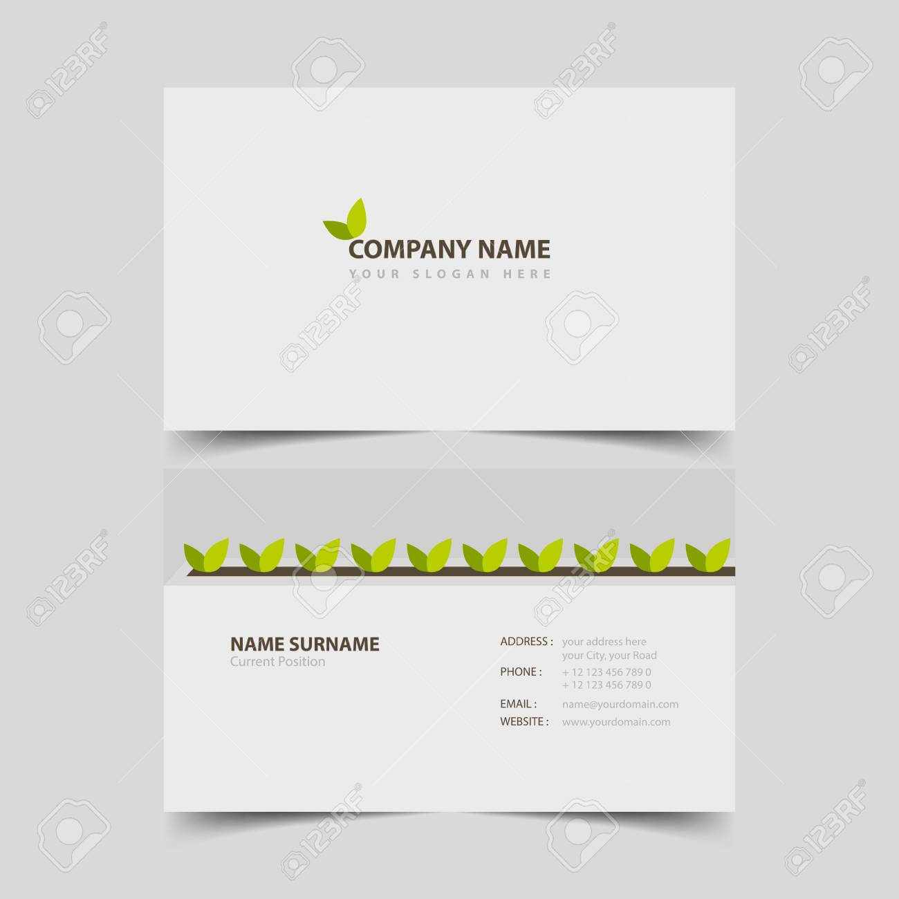 Gardener Business Card Design Template. Pertaining To Gartner Business Cards Template