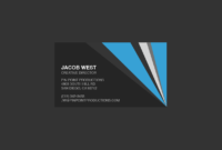 Generic Business Card Template ] - Elegant Classy Blue with Generic Business Card Template