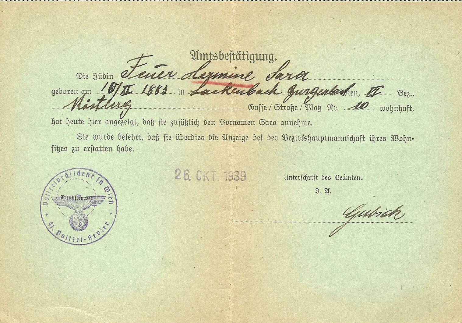 German Special Issued Id's For Jews – Our Passports With World War 2 Identity Card Template