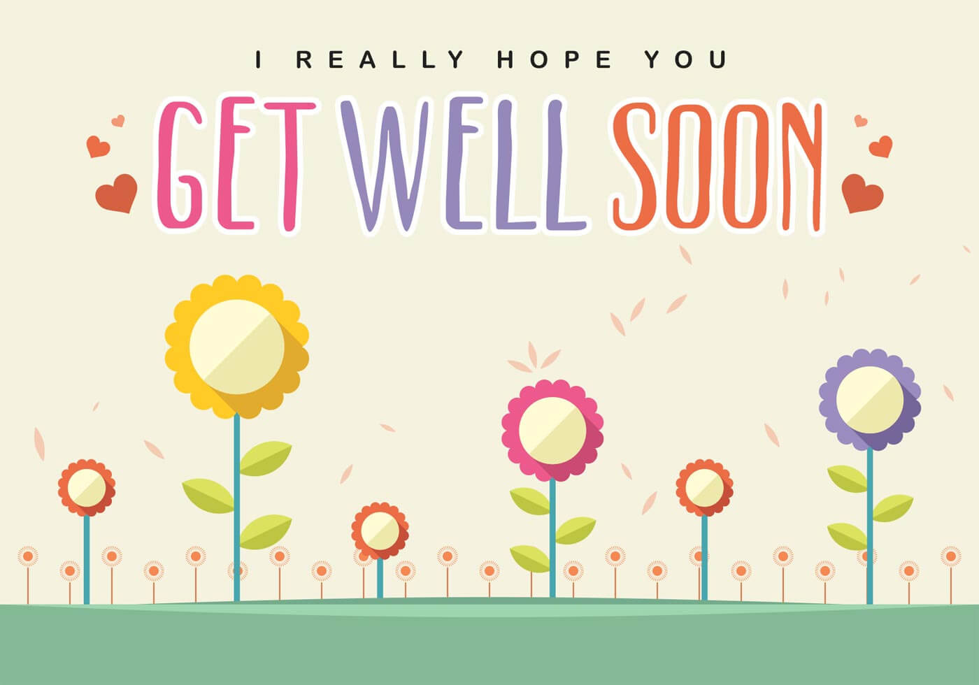 Get Well Soon Card Vector - Download Free Vectors, Clipart With Regard To Get Well Soon Card Template