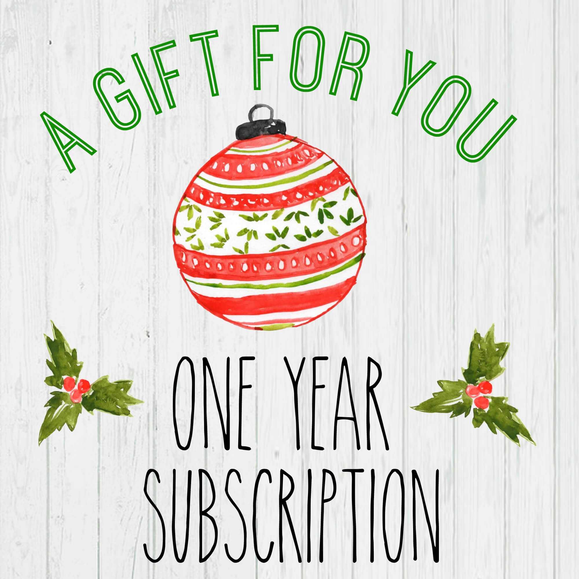 Gift A Magazine Subscription With Our Free Printable Cards Pertaining To Magazine Subscription Gift Certificate Template