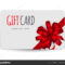 Gift Card Template With Bow And Ribbon Vector Illustration With Present Card Template