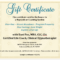 Gift Certificate – Dani Fox Hypnosis With Regard To Sample Within This Certificate Entitles The Bearer To Template