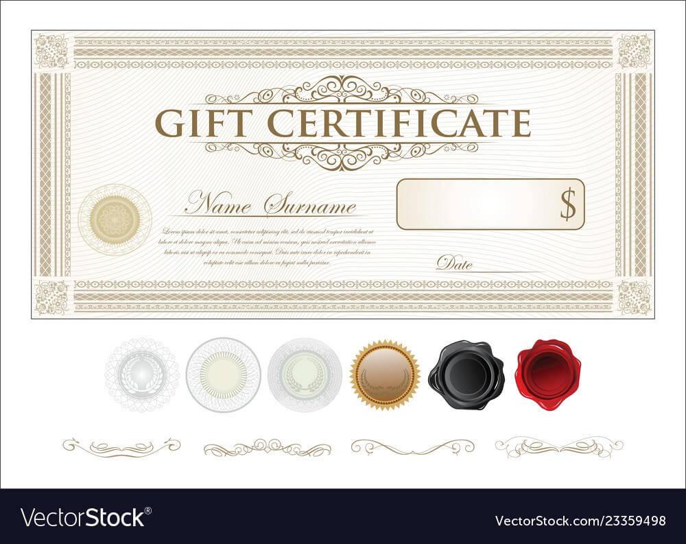 Gift Certificate Retro Vintage Template Within Movie Gift Certificate Template
