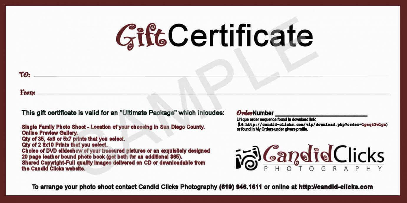 Gift Certificate Template – Certificate Templates With Regard To Photoshoot Gift Certificate Template