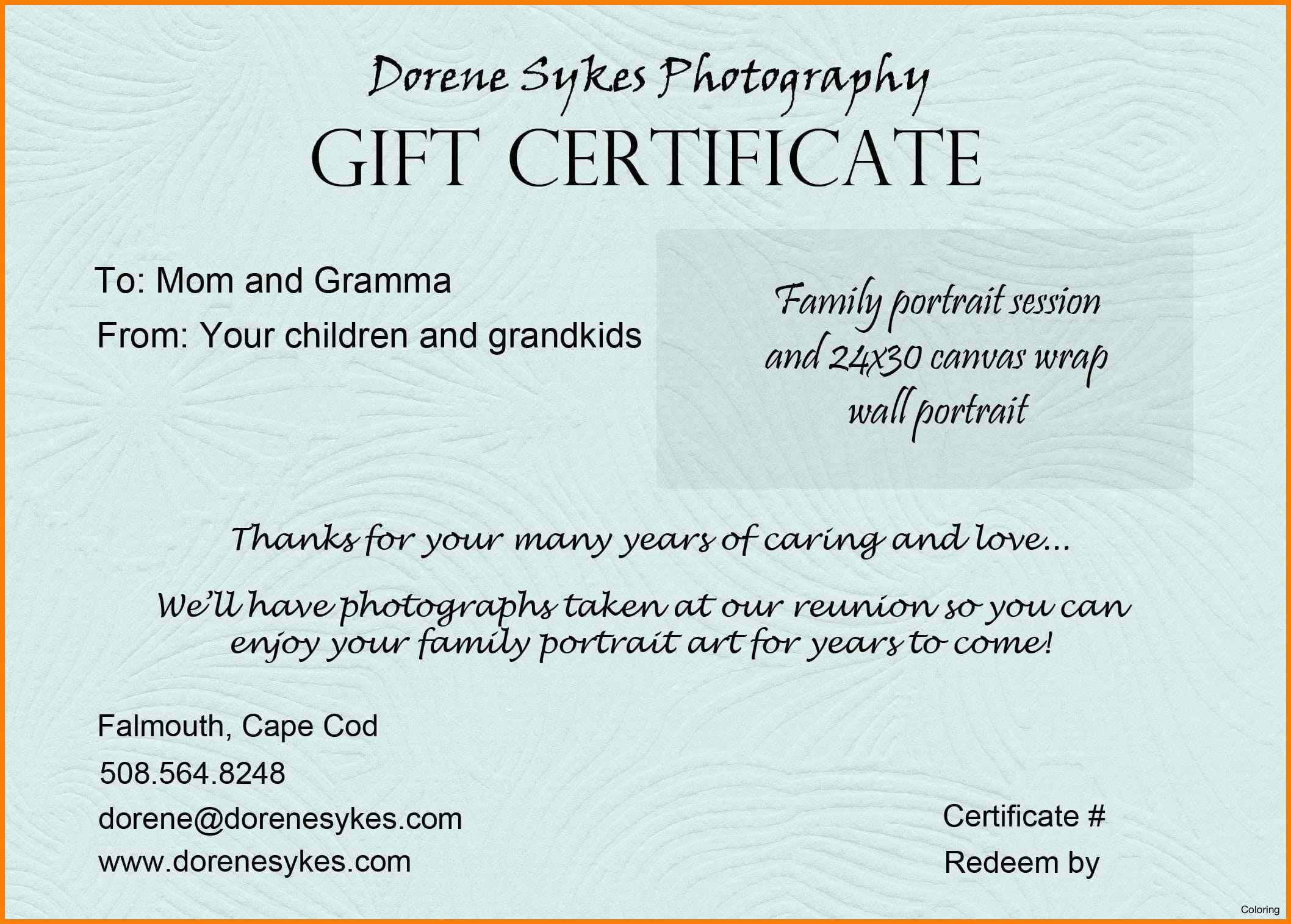 Gift Voucher Examples – Zohre.horizonconsulting.co Regarding Gift Certificate Template Publisher