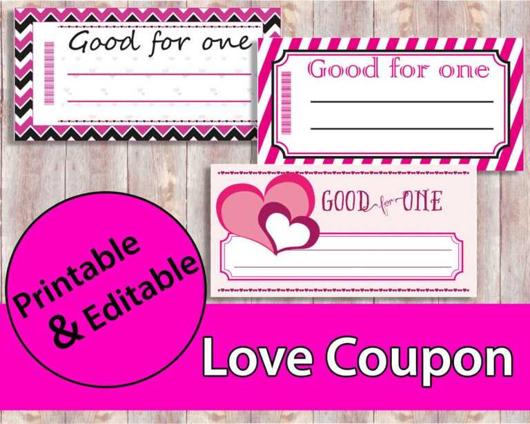 Good For One Coupon Template regarding Blank Coupon Template Printable ...