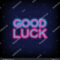 Good Luck Neon Sign Vector Abrick Stock Vector (Royalty Free Pertaining To Good Luck Banner Template