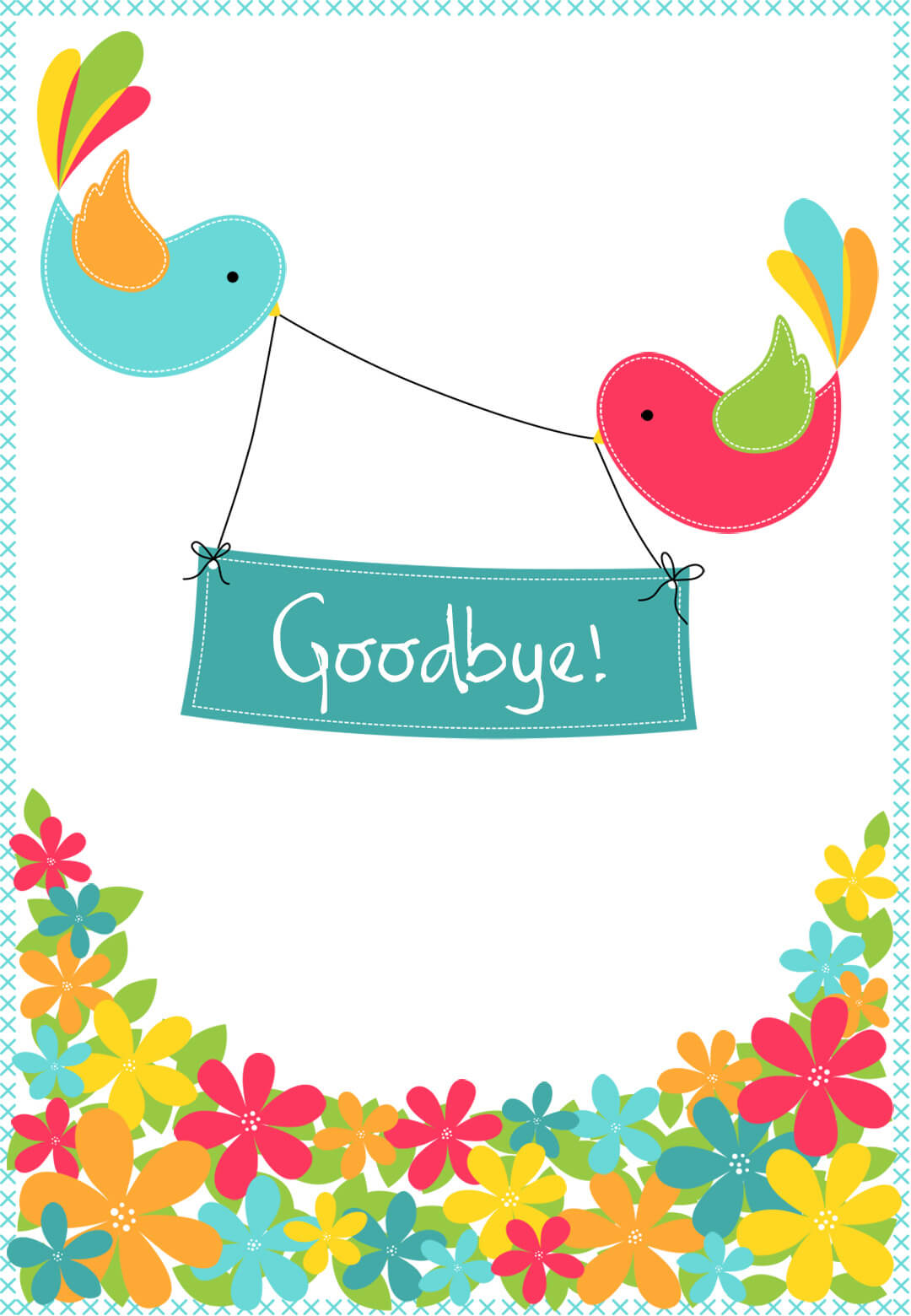 Goodbye From Your Colleagues – Good Luck Card (Free Inside Good Luck Card Templates