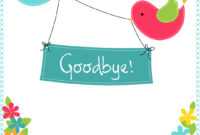 Goodbye From Your Colleagues - Good Luck Card (Free with Goodbye Card Template