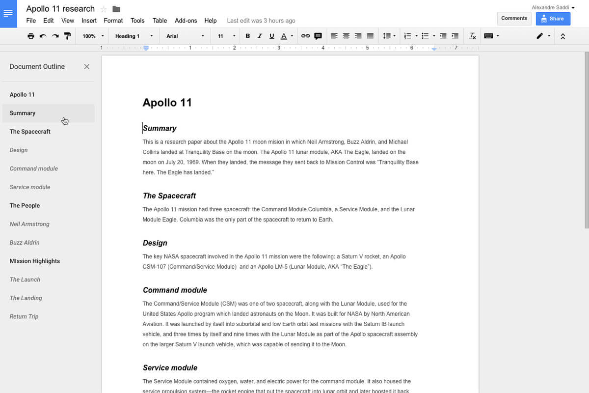 Google's New Docs Outline Tool Will Make It Easier To Pertaining To Index Card Template Google Docs