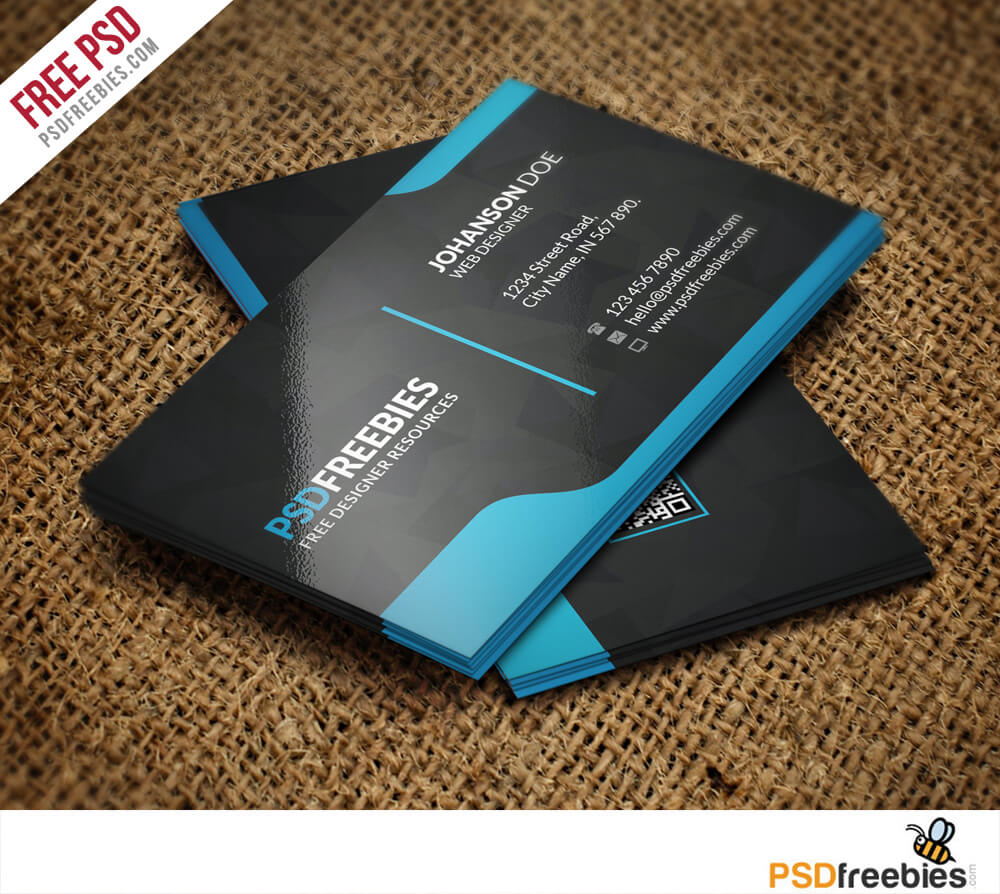 Graphic Designer Business Card Template Free Psd Regarding Visiting Card Templates Download