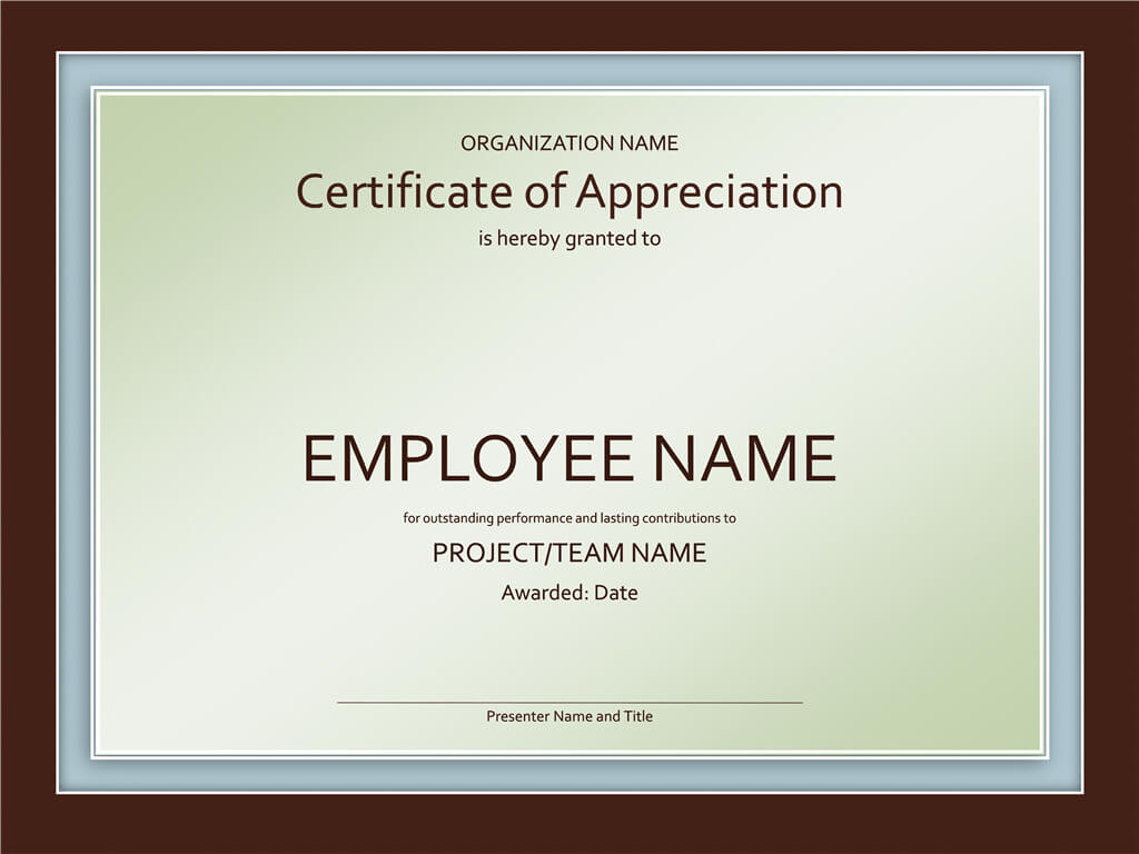 Great Job New Award Certificates Template Pertaining To Good Job Certificate Template