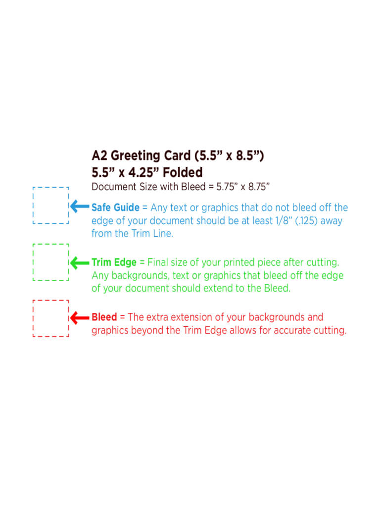 Greeting Card Template Free Download With A2 Card Template