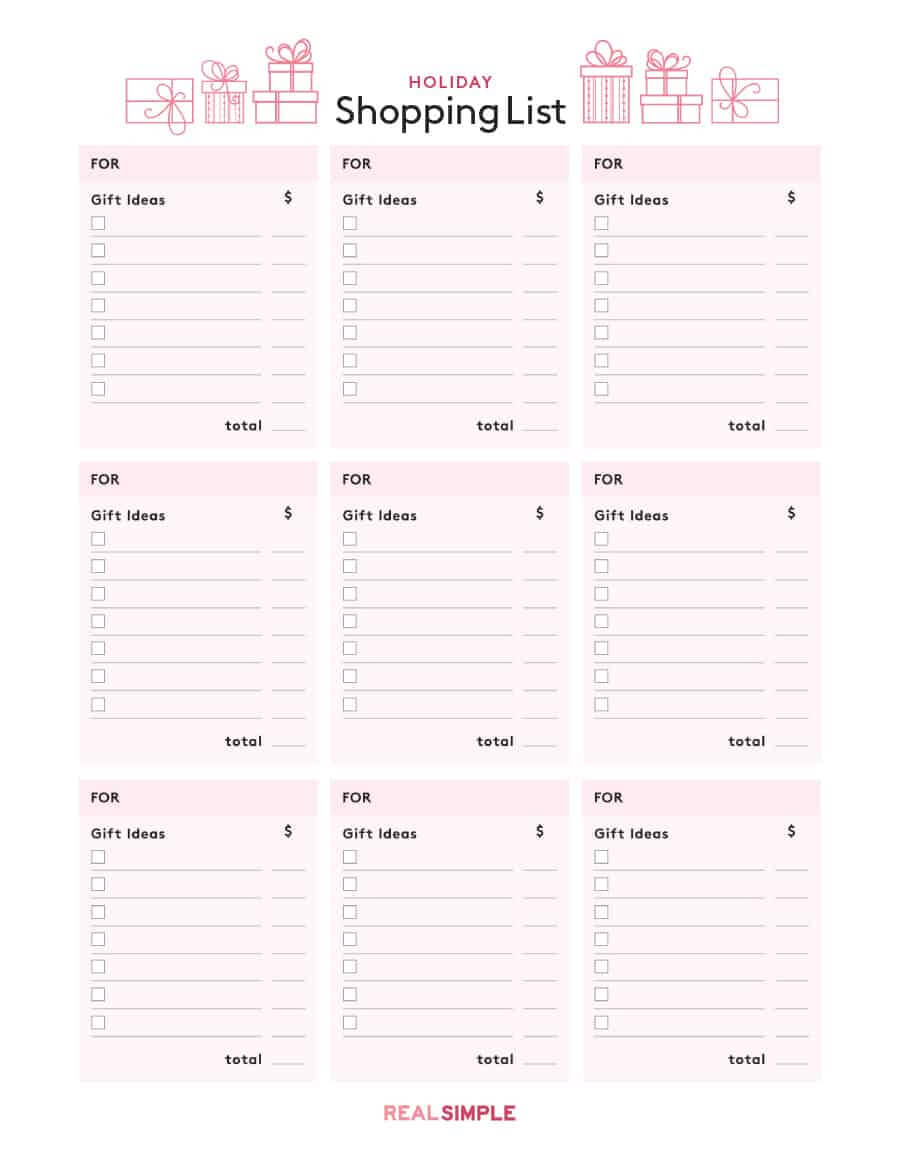 Grocery List Template Download Printable Simple Pdf Excel Within Blank Checklist Template Pdf