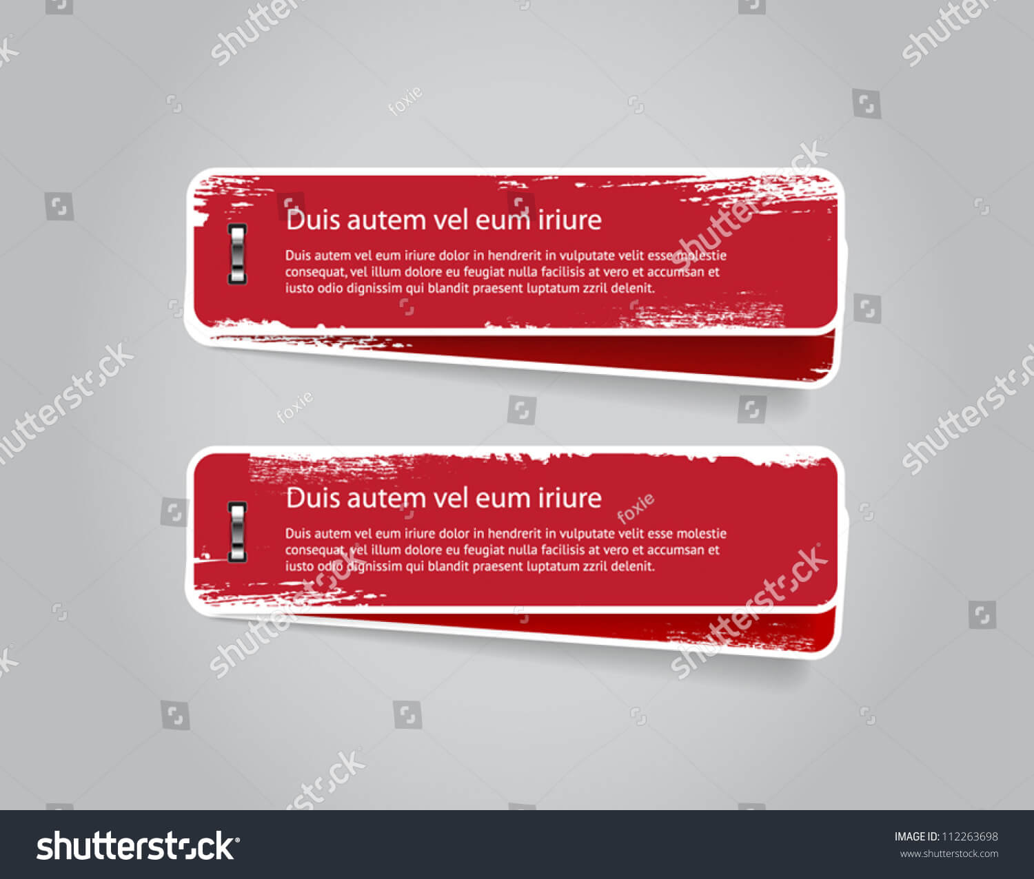 Grungy Vector Red Badges Banners Worn Stock Vector (Royalty For Staples Banner Template