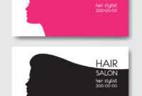 Hair Salon Business Card Templates With Beautiful for Hair Salon Business Card Template