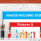 Hands Holding Letters And Signs Powerpoint Template Regarding Powerpoint Default Template