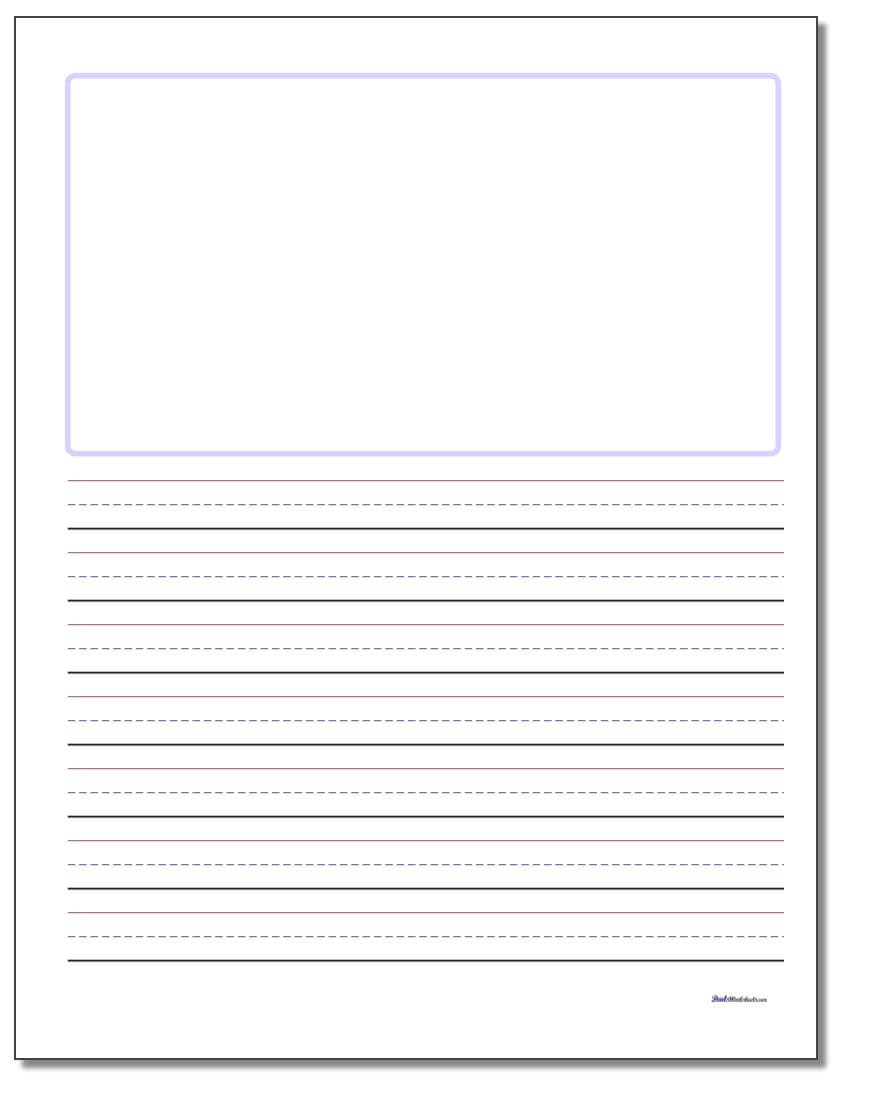 Handwriting Paper Regarding Blank Four Square Writing Template