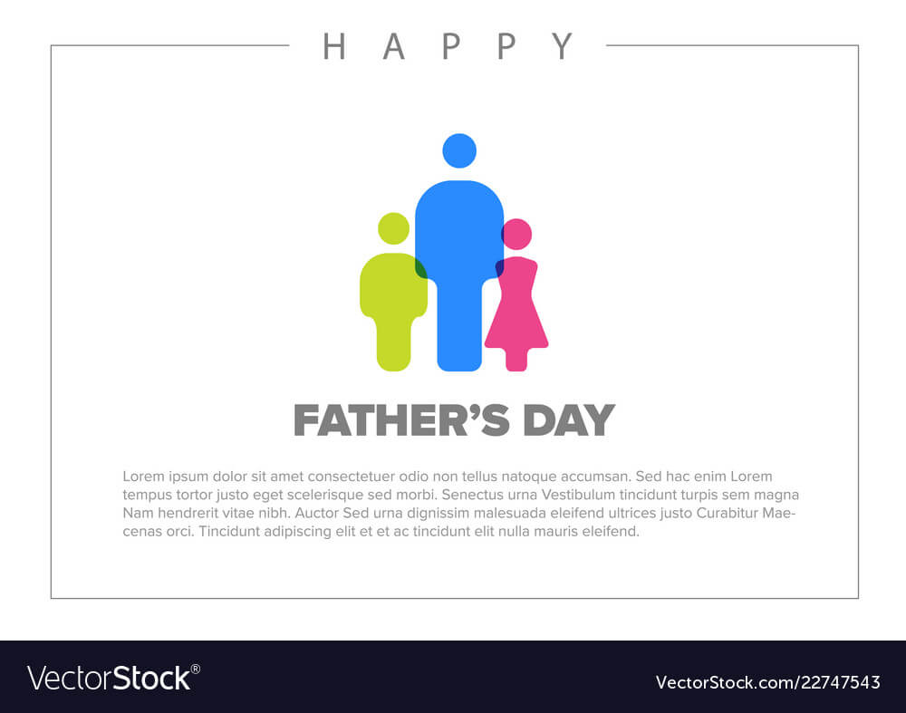 Happy Fathers Day Card Template Pertaining To Fathers Day Card Template