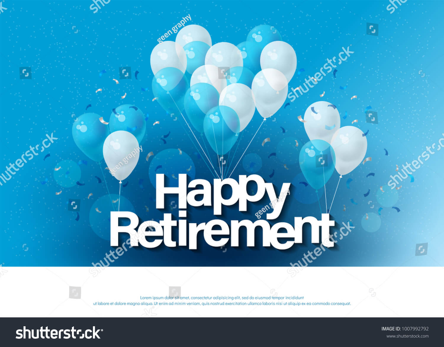 Happy Retirement Greeting Card Lettering Template Stock Intended For Retirement Card Template