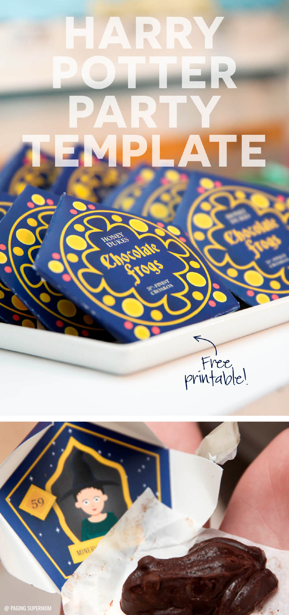 Harry Potter Chocolate Frogs – Free Printable Template For For Chocolate Frog Card Template