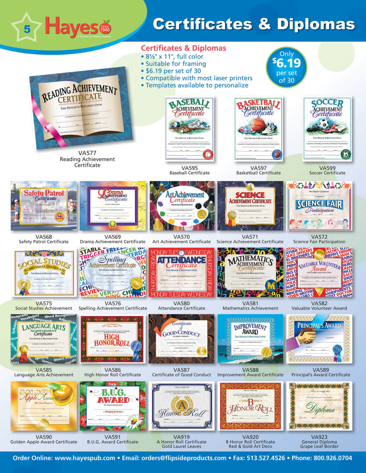 Hayes School Publishing Educational School Supplies K 12 With Hayes Certificate Templates
