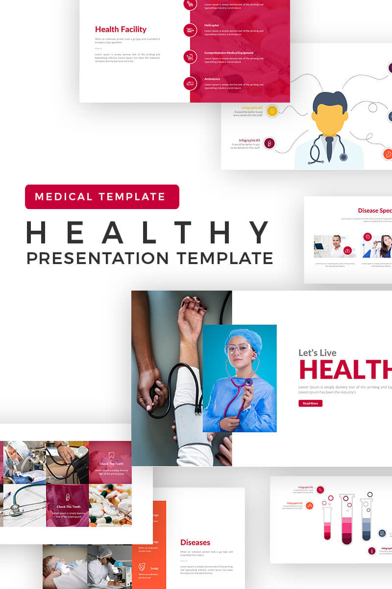 Healthcare Presentation Powerpoint Template For Ambulance Powerpoint Template