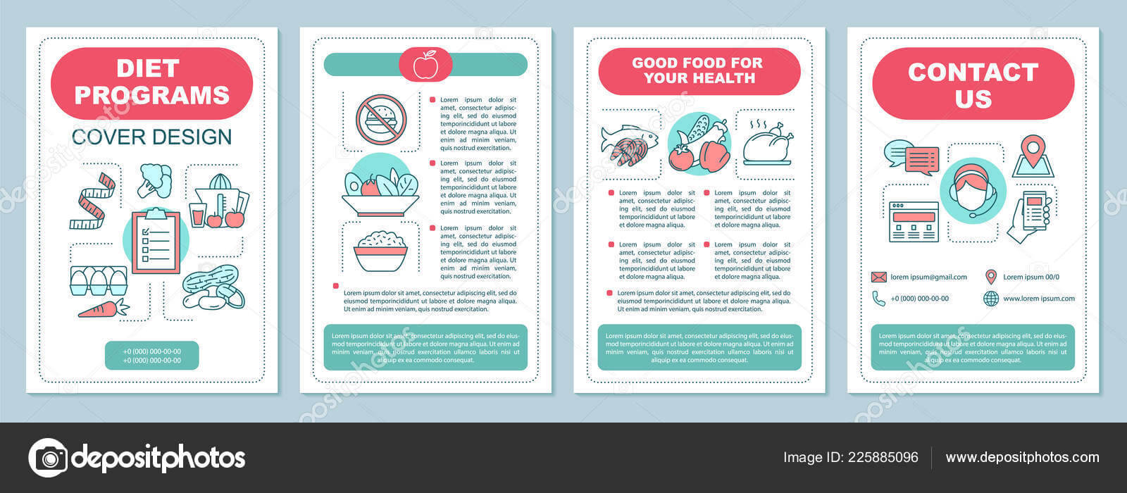 Healthy Nutrition Brochure Template Layout Dieting Program With Nutrition Brochure Template