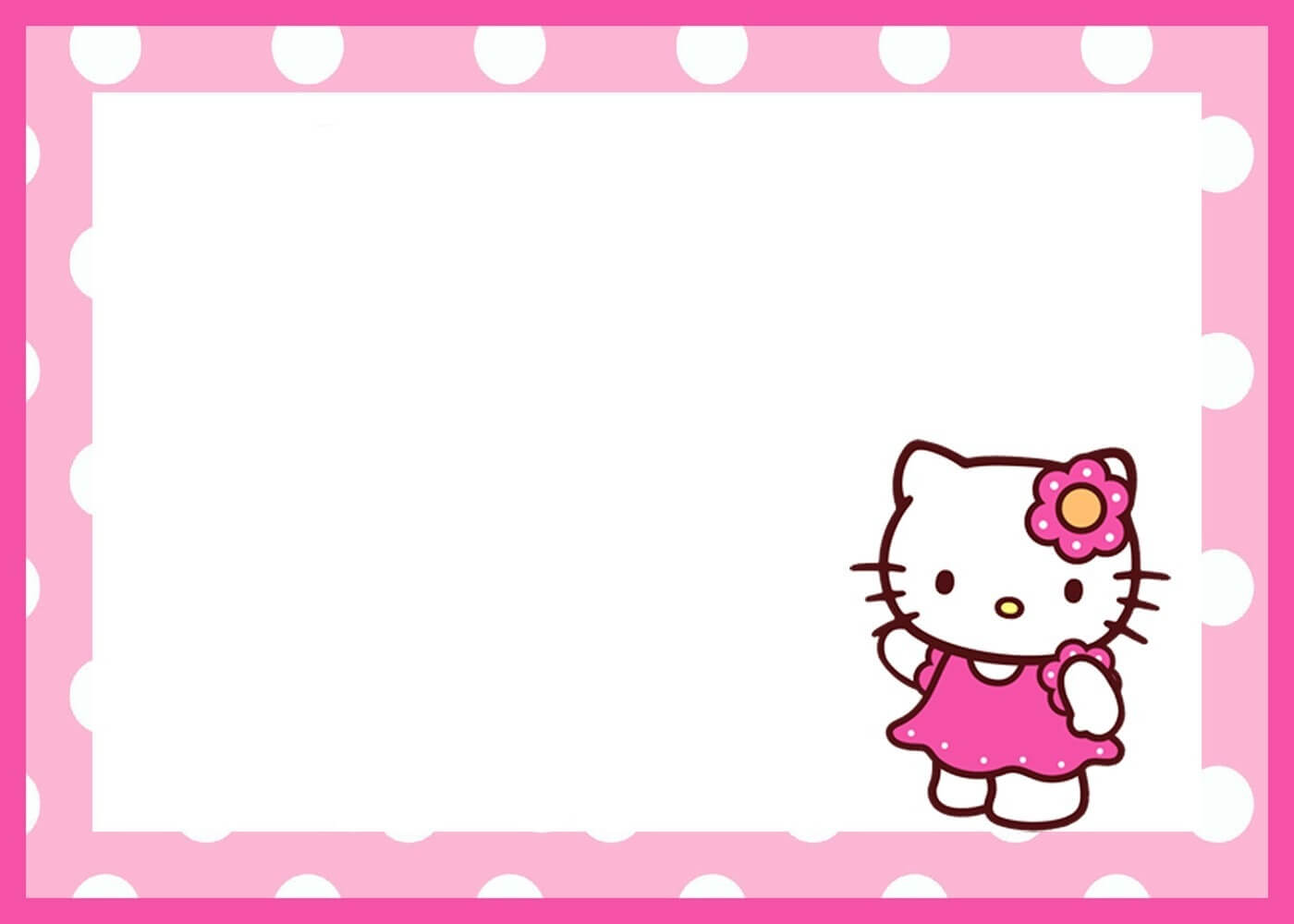 Hello Kitty Invitation Card Template In Hello Kitty Birthday Card Template Free