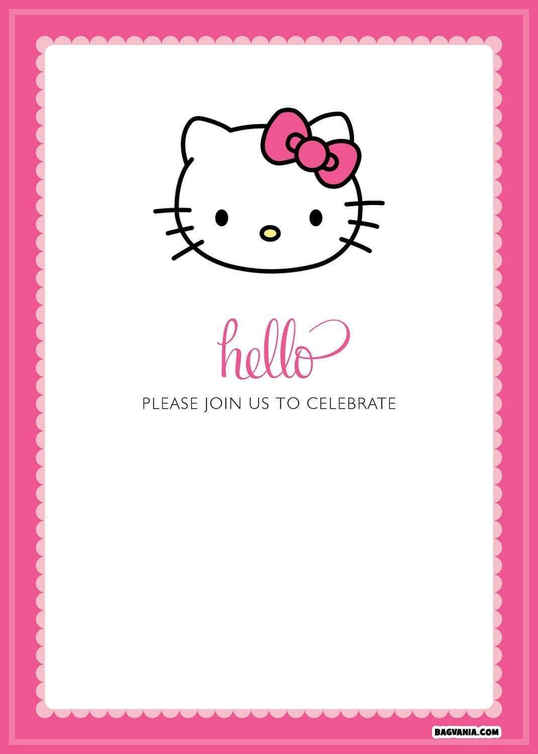 Hello Kitty Party Printables – Yatay.horizonconsulting.co In Hello Kitty Banner Template