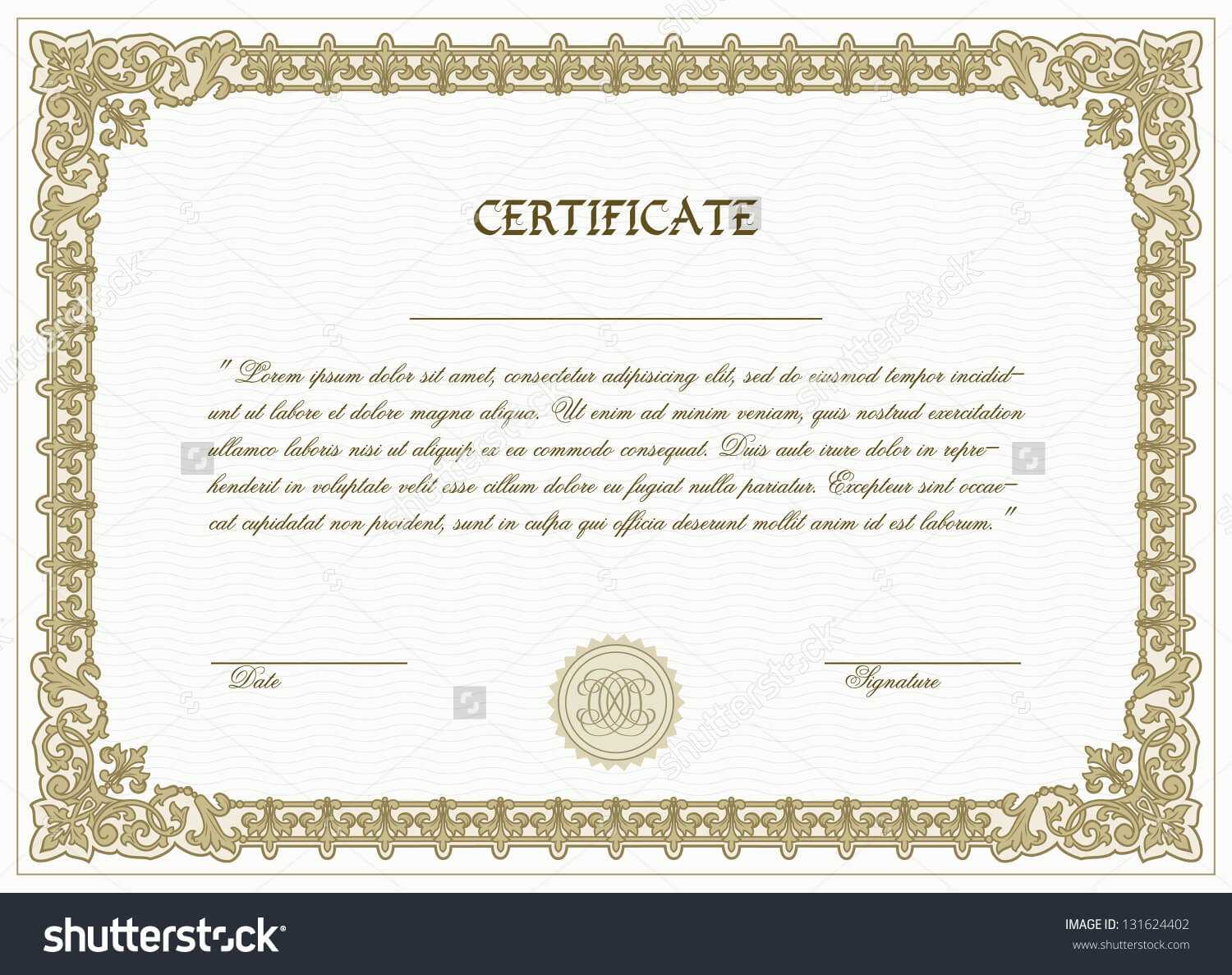 High Resolution High Res Printable Certificate Template Download Within High Resolution Certificate Template