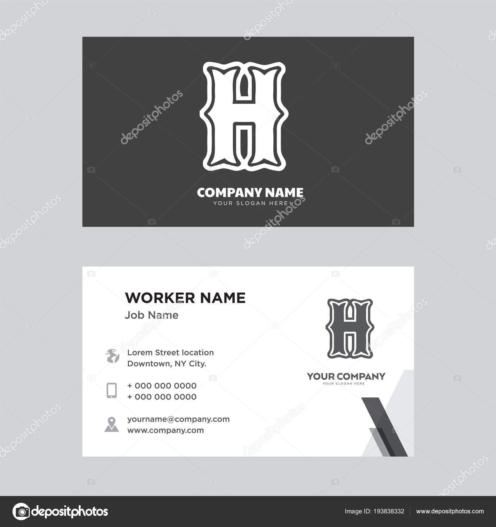 High School Business Card Design — Stock Vector Throughout High School Id Card Template