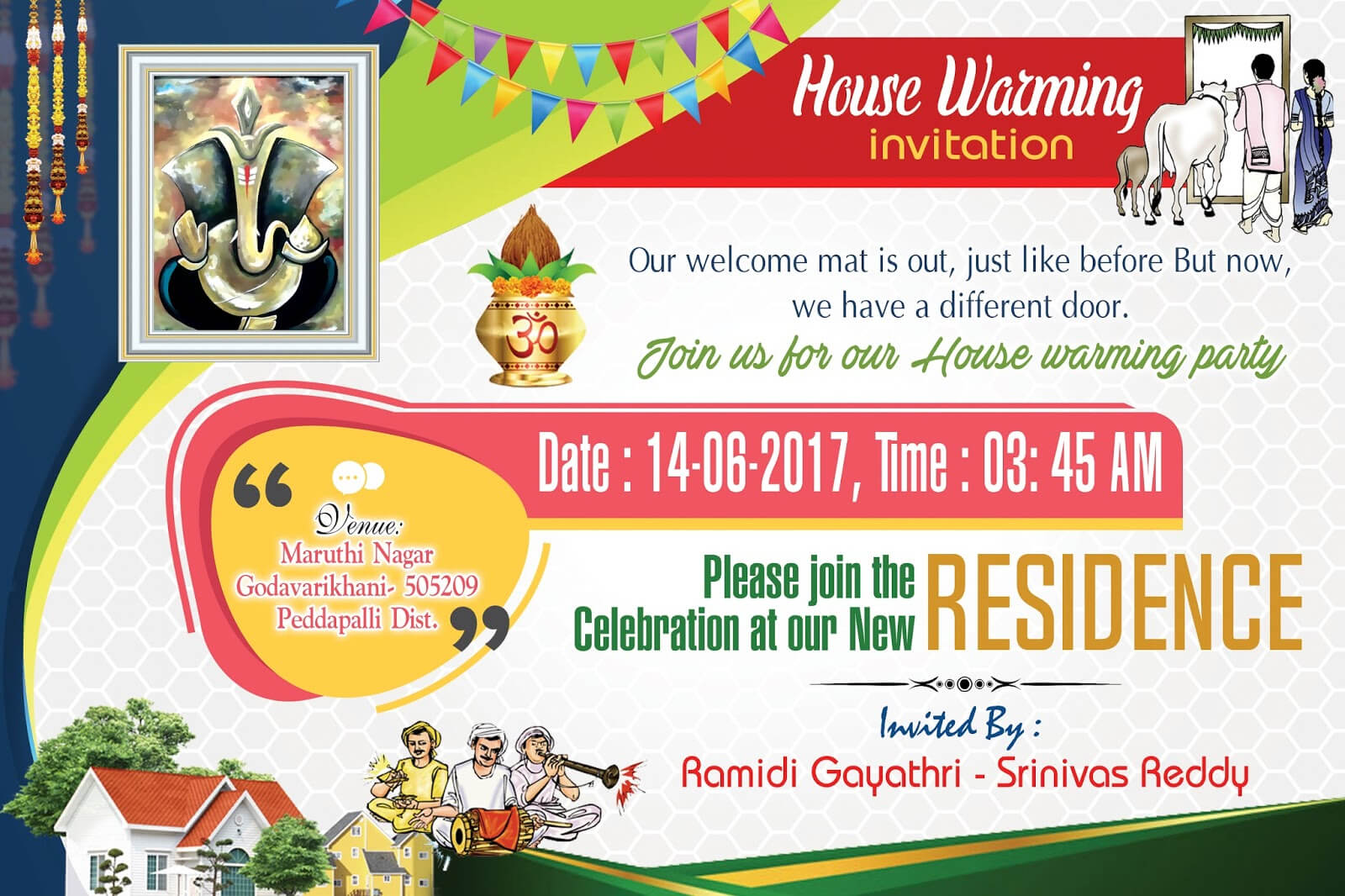 Housewarming Invitation Card Psd Template Free Download For Free Housewarming Invitation Card Template