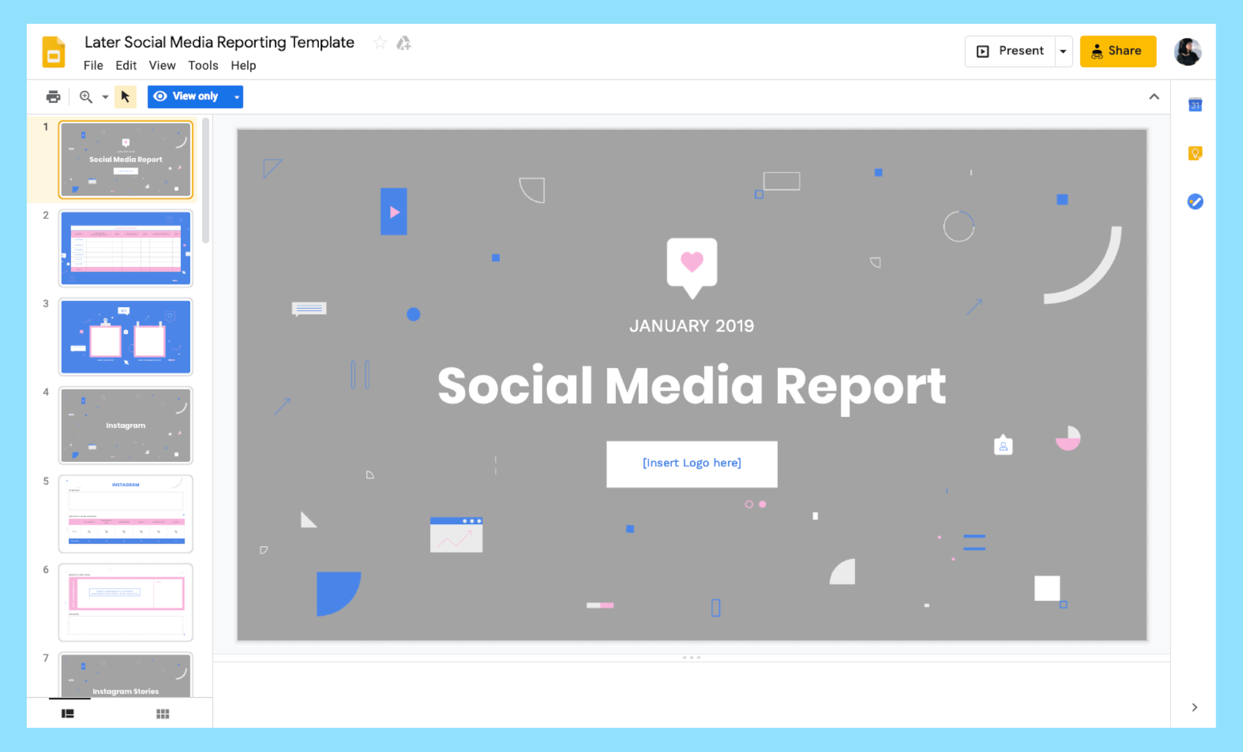 How To Build A Monthly Social Media Report For Social Media Marketing Report Template